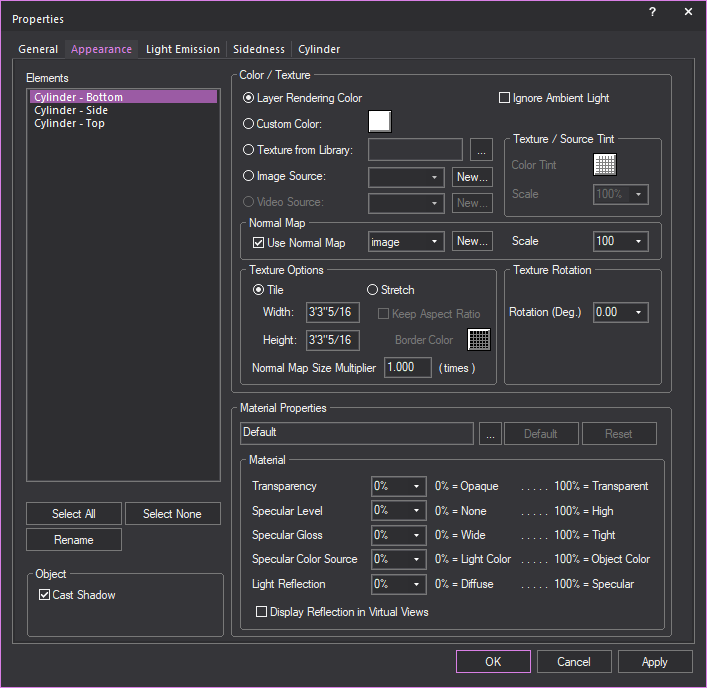 PropertiesAppearanceCylinder.png